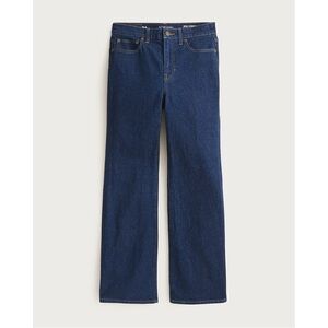 J. Crew Charley Kickout Cropped Jean Semi-Stretch High Rise Denim Rinse Wash